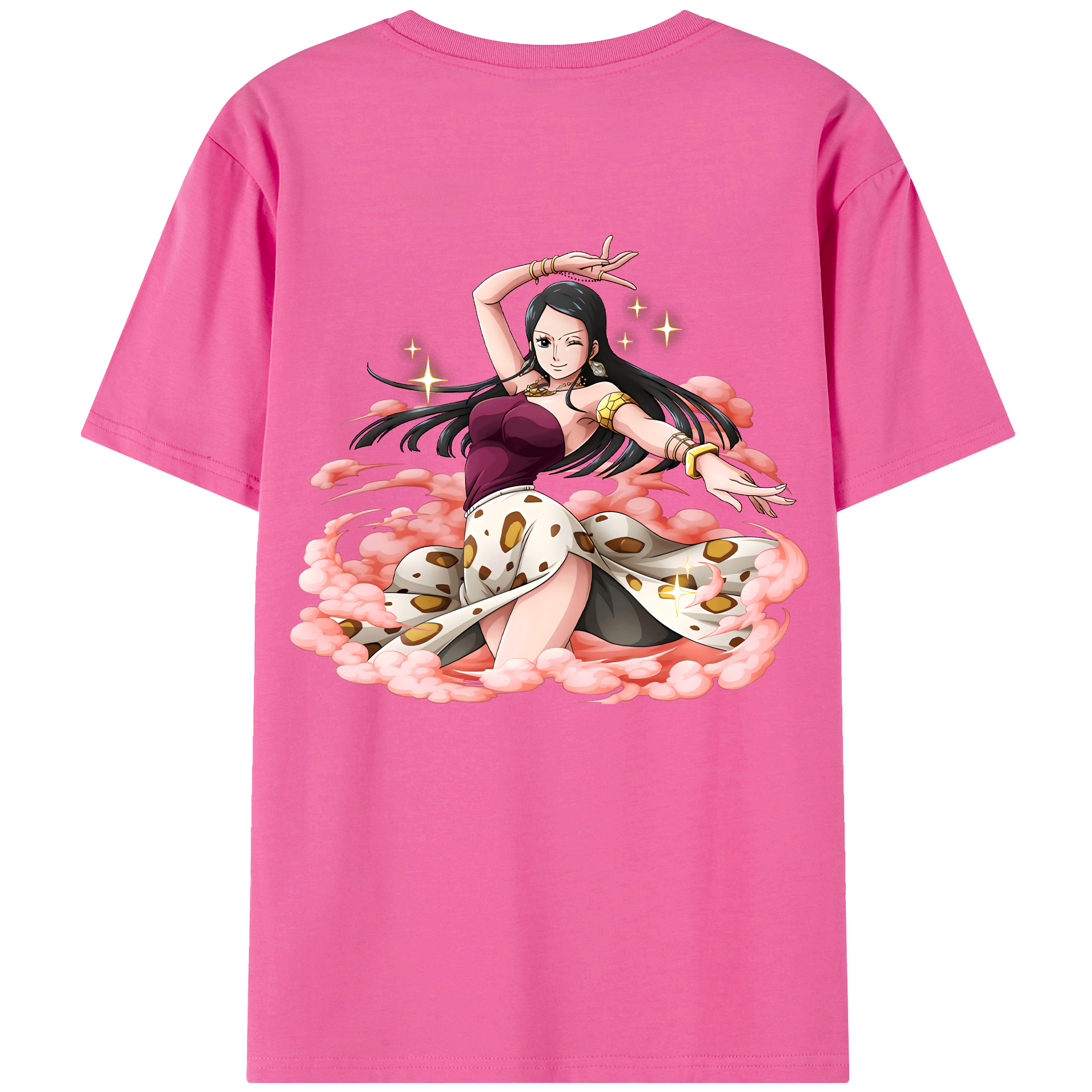 ワンピース ニコ・ロビン ONE PIECE Nico Robin レディース半袖Tシャツ(バックプリント)